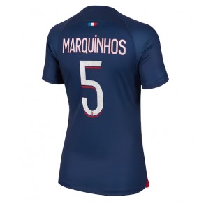 Paris Saint-Germain Marquinhos #5 Domaci Dres za Ženska 2023-24 Kratak Rukavima